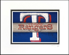 Texas Rangers Vintage T-Shirt Sports Art